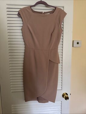 The Limited Blush Taupe Midi Sheath Dress
